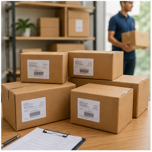 Branded package ready to ship
