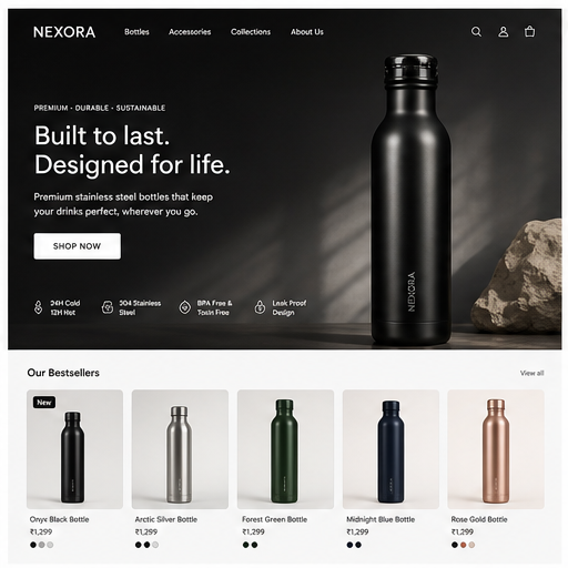 Copper bottle