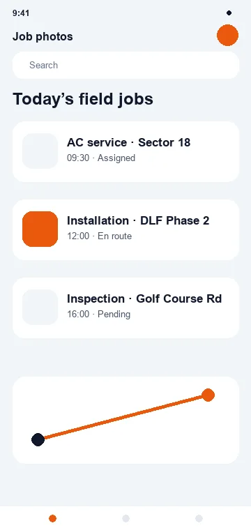 Photo Capture mobile app interface